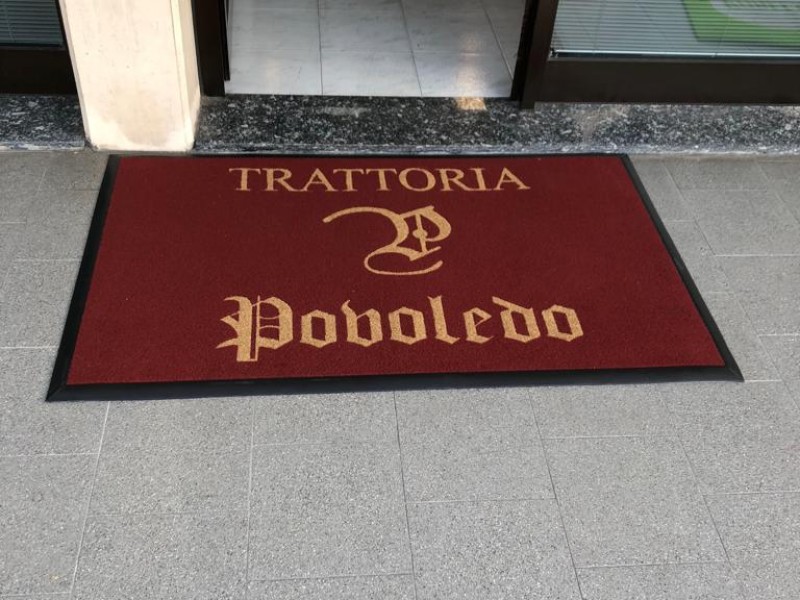 Zerbino Intarsiato Personalizzato Venezia per trattorie, osterie, bar e ristoranti con bordo antinciampo