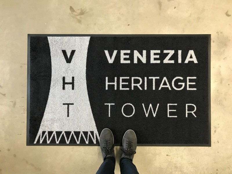 Asciugapassi stampato Venezia Heritage Tower - Tappeto personalizzato stampato