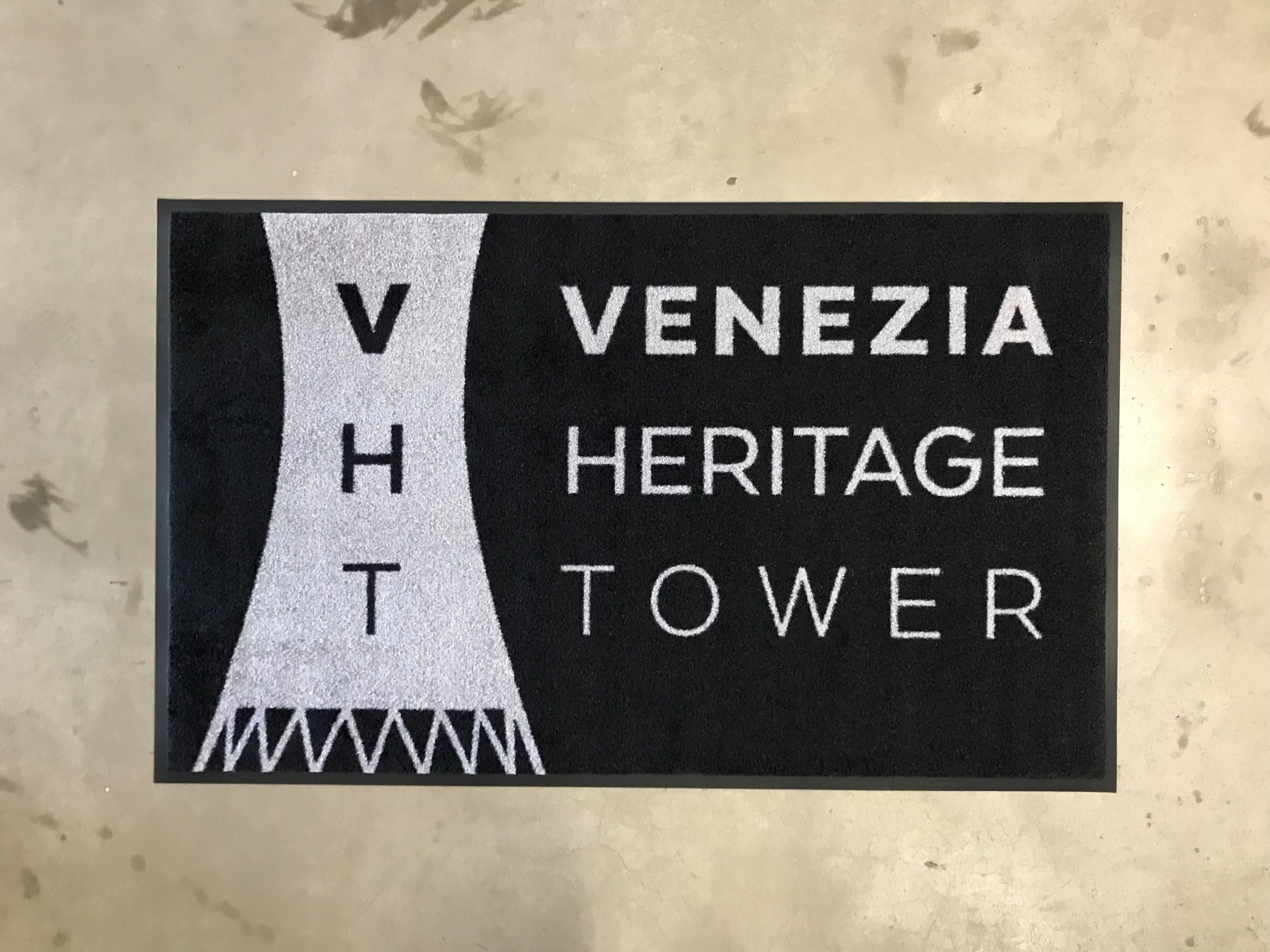 Asciugapassi stampato Venezia Heritage Tower - Tappeto personalizzato stampato
