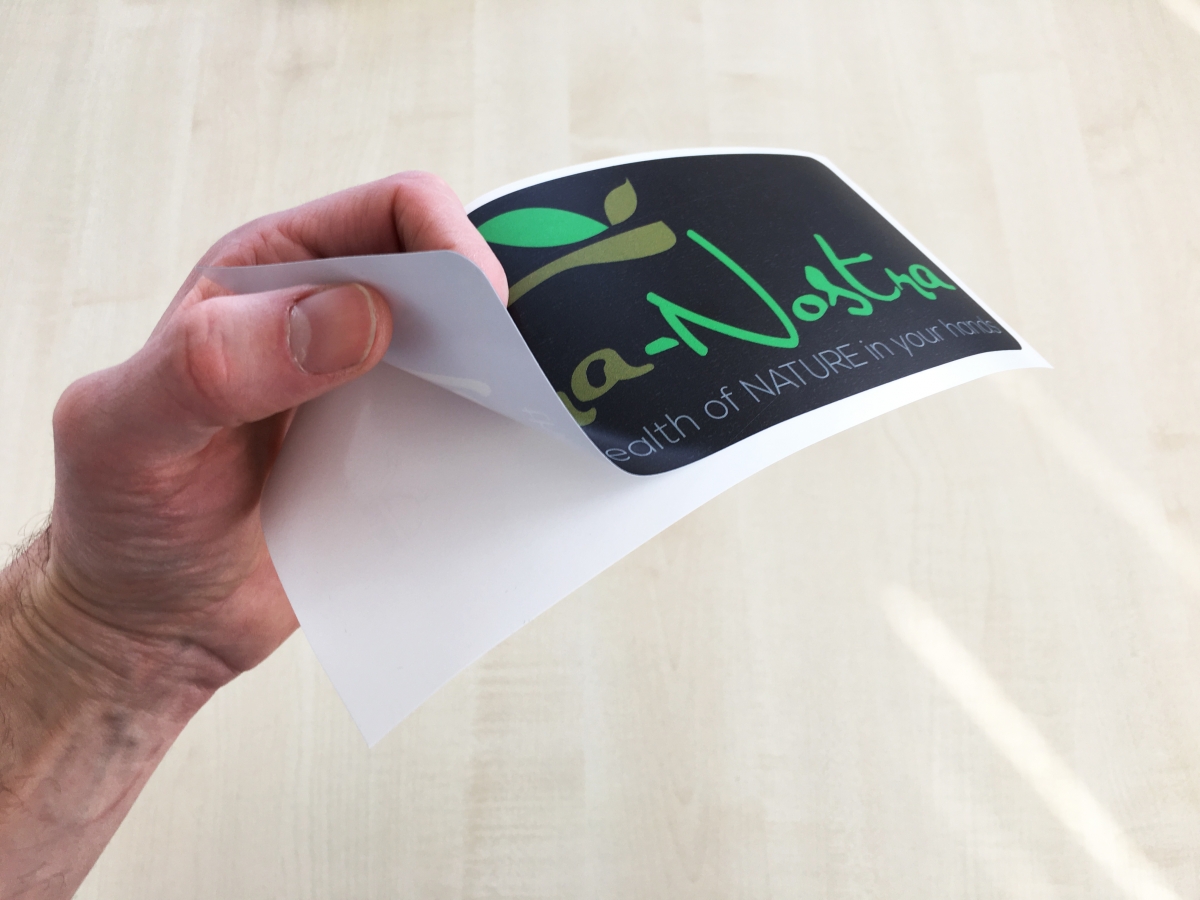 Etichetta adesiva PVC plastica